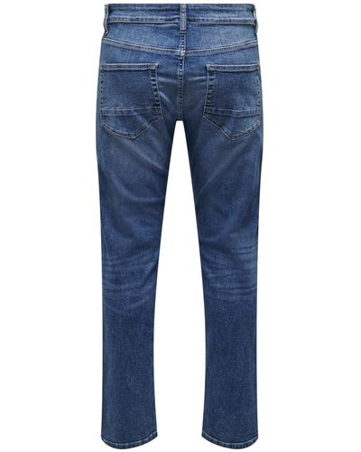 Only & Sons Regular-fit-Jeans Weft (1-tlg) - Blau