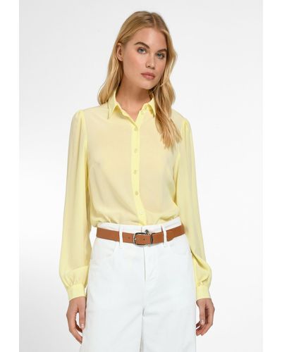 Uta Raasch Klassische Bluse Silk - Gelb