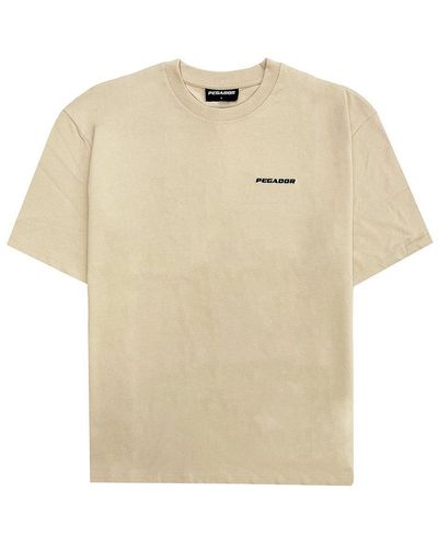 PEGADOR T-Shirt Logo Oversized XS (1-tlg) - Natur