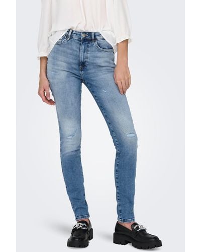 ONLY Skinny-fit-Jeans ONLFOREVER ICON HW SK LAK DNM GEN476NOOS - Blau