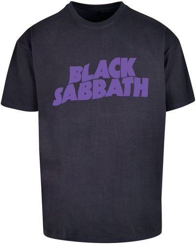 F4NT4STIC T-Shirt Sabbath Heavy Metal Band Wavy Logo Black Print für Herren  | Lyst DE