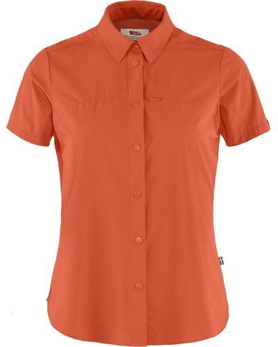 Fjallraven Outdoorbluse Bluse High Coast Lite Shirt - Orange