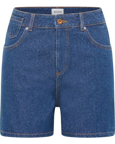 Mustang Comfort-fit-Jeans Style Charlotte Shorts - Blau