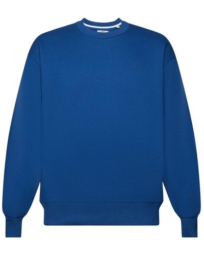 Esprit Sweatshirt mit kleinem Delfinprint (1-tlg) - Blau