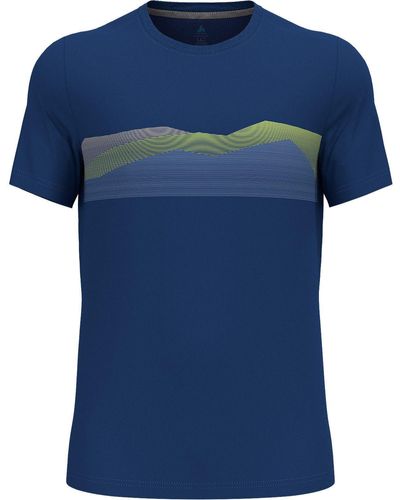 Odlo T- Shirt F-dry Ridgline - Blau