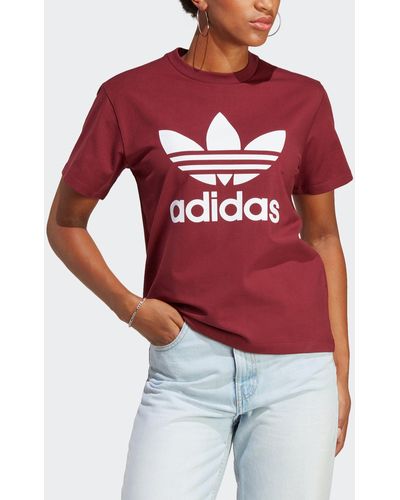 adidas Originals T-Shirt ADICOLOR CLASSICS TREFOIL - Rot