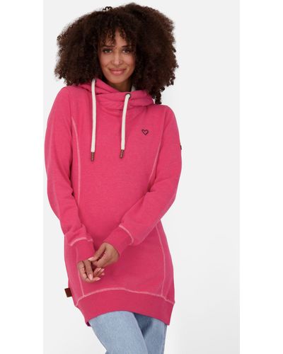 Alife & Kickin Sweatshirt Hooded Longsweat Kapuzensweatshirt, Pullover - Pink