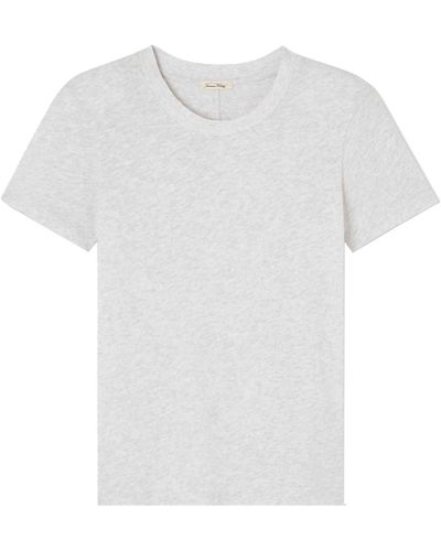 American Vintage Kurzarmshirt T-Shirt SONOMA aus Baumwolle - Grau