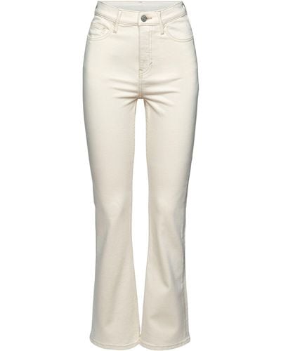 Esprit Bootcut-Jeans mit besonders hohem Bund - Weiß