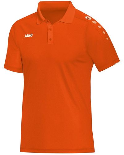 JAKÒ T-Shirt Classico Poloshirt default - Orange