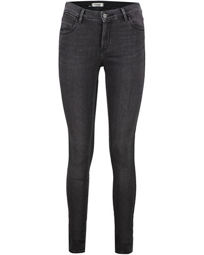 Wrangler 5-Pocket- Jeans Skinny Fit (1-tlg) - Grau