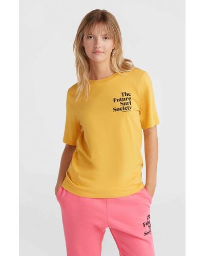 O'neill Sportswear ' - O ́NEILL T-Shirt Futur Surf Society Golden Haze - Gelb