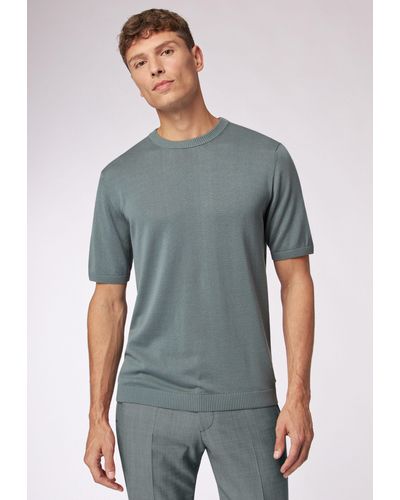Roy Robson T-Shirt mit Rundhals - Grau