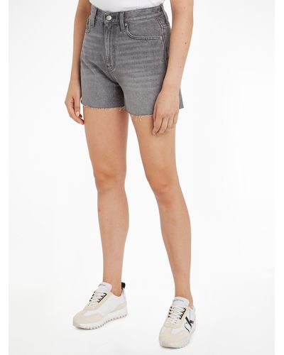 Calvin Klein Shorts MOM SHORT im 5-Pocket-Style - Grau