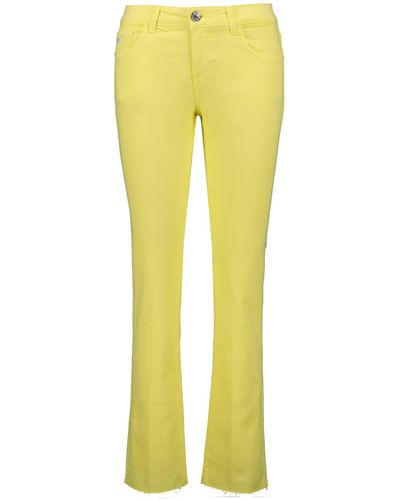 Goldgarn 5-Pocket- Jeans ROSANGARTEN FLARE (1-tlg) - Gelb