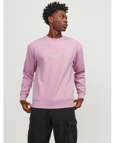 Jack & Jones Sweatshirt JORVESTERBRO SWEAT CREW NECK NOOS - Pink