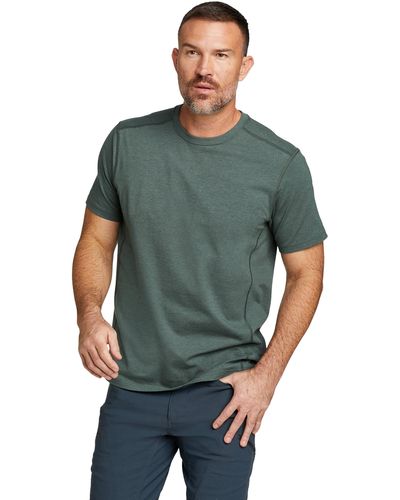 Eddie Bauer T-Shirt Adventurer mit recyceltem Polyester - Grün