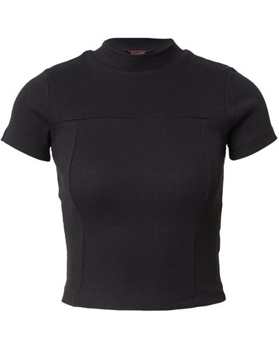 MissPap T-Shirt (1-tlg) Plain/ohne Details - Schwarz