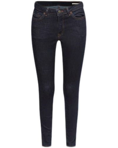 Edc By Esprit Fit- Skinny Jeans mit mittlerer Bundhöhe - Blau