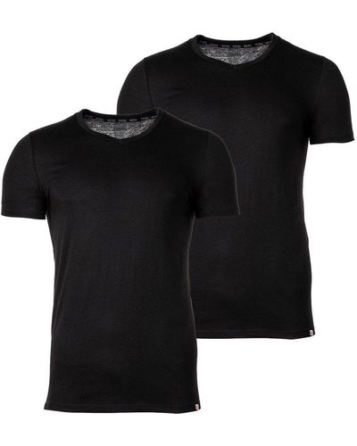 DIESEL T-Shirt - UMTEE-MICHAEL-TUBE, V-Ausschnitt - Schwarz