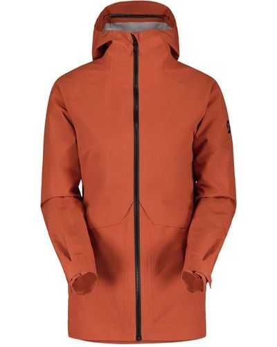 Scott W Tech Coat 3l Jacket Anorak - Orange