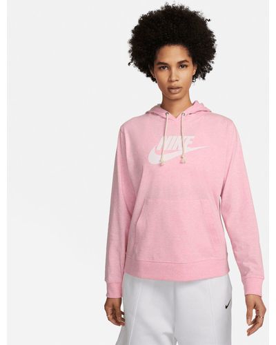 Nike Kapuzensweatshirt Gym Vintage Women's Pullover Hoodie - Pink
