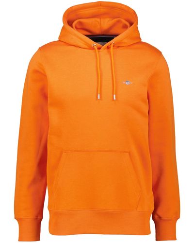 GANT Sweatshirt Hoodie SHIELD Regular Fit (1-tlg) - Orange