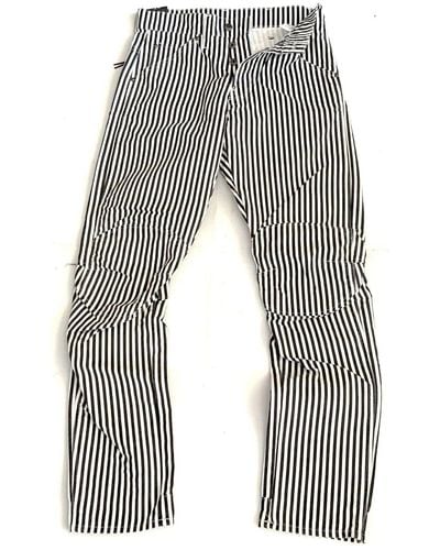 G-Star RAW Fit-Jeans G-Star Pharrel Williams Elwood X25 5622 3D Tapered, 14 Hickory Stripe Print - Grau