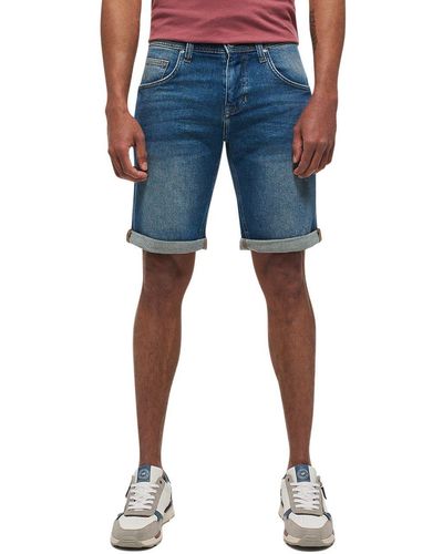 Mustang Jeansshorts Style Chicago Shorts Z - Blau