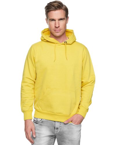 Rusty Neal Kapuzensweatshirt in bequemer Regular Fit-Passform - Gelb