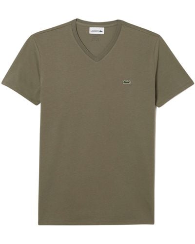 Lacoste T-Shirt Kurzarmshirt (1-tlg) - Grün