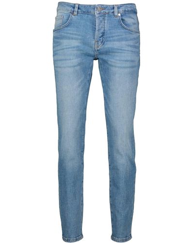 Goldgarn 5-Pocket- Jeans U2 Slim Fit (1-tlg) - Blau