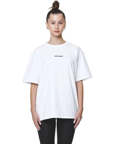 PEGADOR T-Shirt Beverly Logo - Weiß
