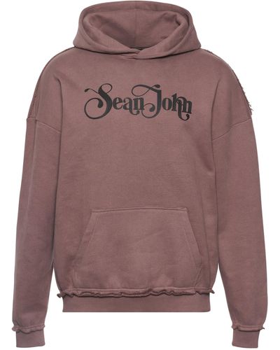Sean John Kapuzensweatshirt JM233-004- SJ Retro Logo Peached Hoodie (1-tlg) - Grau