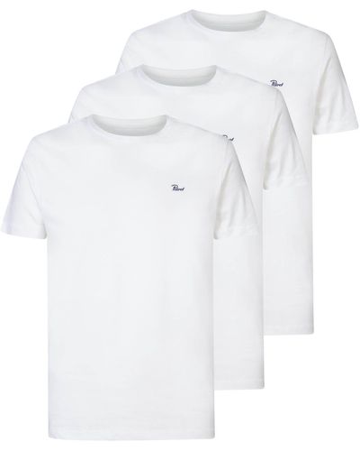 Petrol Industries T-Shirt (Packung, 3er-Pack) - Weiß