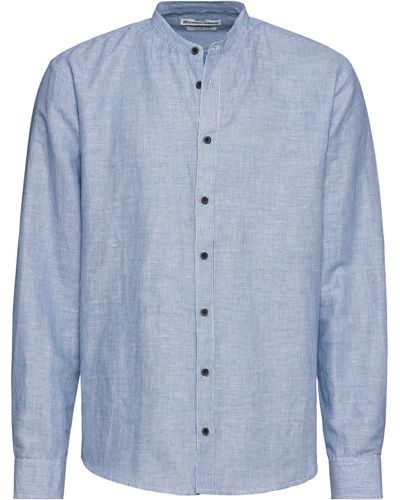 hammerschmid Trachtenhemd Stehkragenhemd - Blau