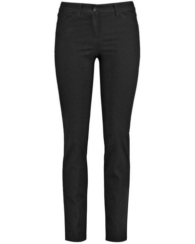 Gerry Weber Straight-Jeans schwarz regular (1-tlg)