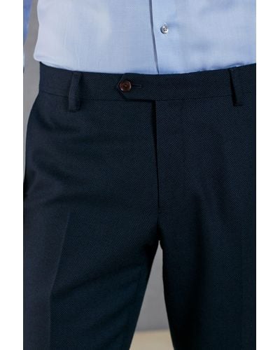 Next Stoffhose Signature Texturierter Anzug: Sakko-Hose (1-tlg) - Blau