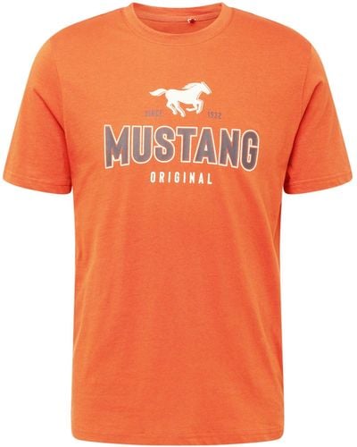 Mustang T-Shirt Alex C (1-tlg) - Orange
