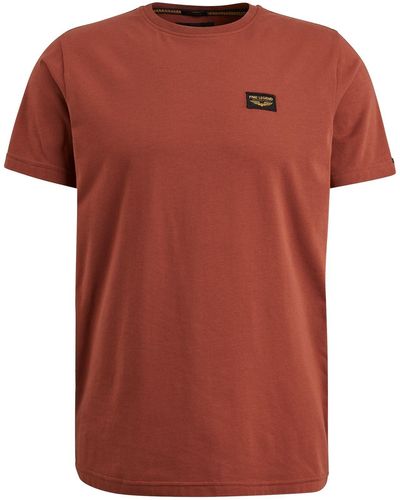 PME LEGEND - kurzarm - modisches Basic T-Shirt - Guyver Tee - Rot
