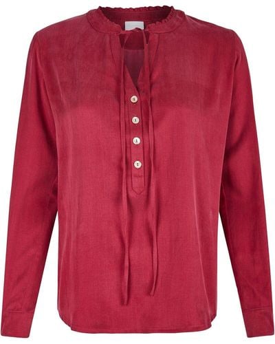 H. Moser & Cie. Shirtbluse Bluse Berta - Rot