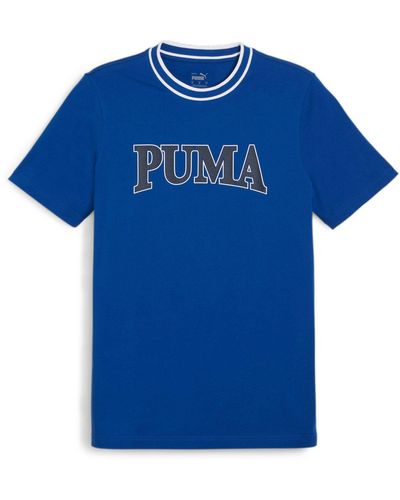 PUMA T-Shirt SQUAD BIG GRAPHIC TEE - Blau
