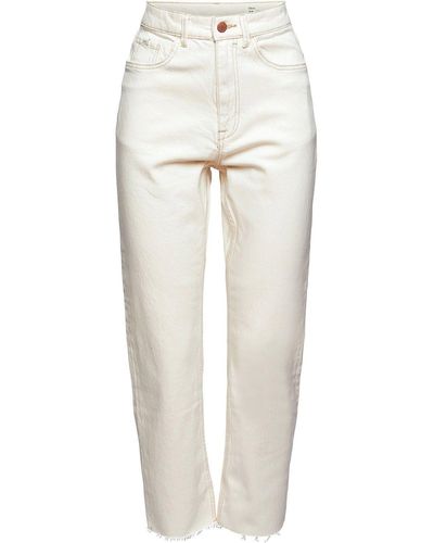 Edc By Esprit Funktionshose Jeans mit verkürztem Bein - Weiß