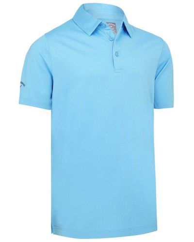 Callaway Apparel Poloshirt Swingtech Solid Polo Blue Grotto - Blau