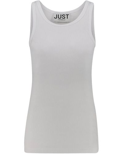 Just Female T-Shirt Top RANCHO (1-tlg) - Grau
