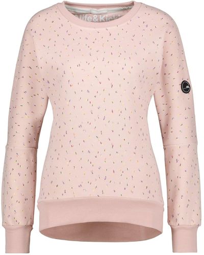 Alife & Kickin Sweatshirt DarlaAK B Pullover ohne Kapuze (1-tlg) - Pink