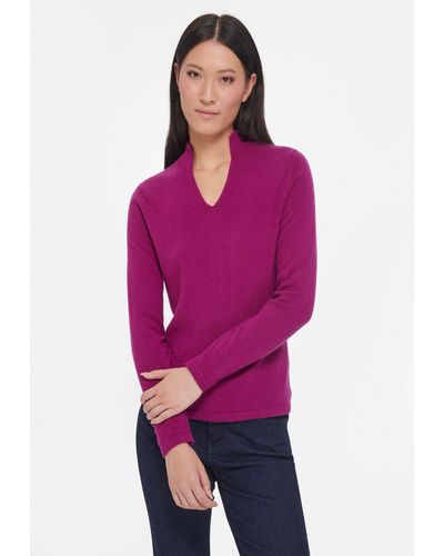 Peter Hahn Strickpullover Cashmere - Lila