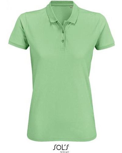 Sol's Poloshirt , Planet Women Polo Shirt, 100% Bio-Baumwolle - Grün