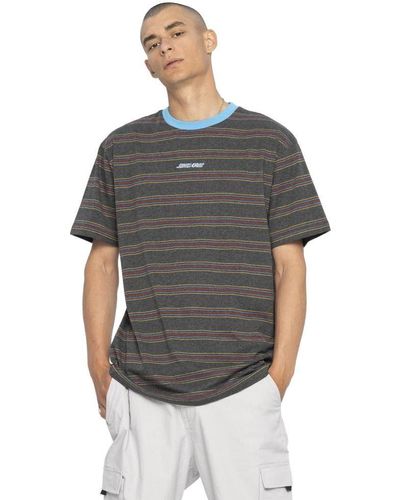 Santa Cruz T-Shirt Classic Strip Stripe (1-tlg) - Grau