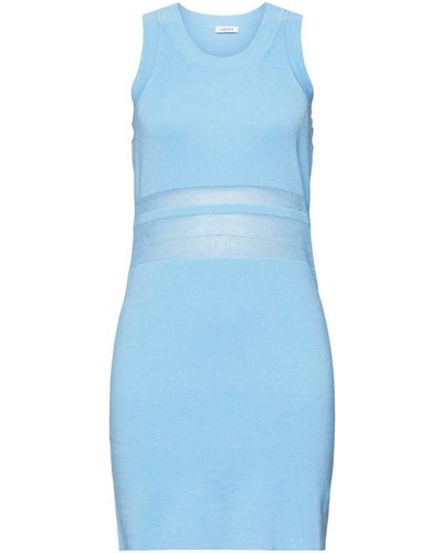 Esprit Minikleid aus Leinenmix - Blau